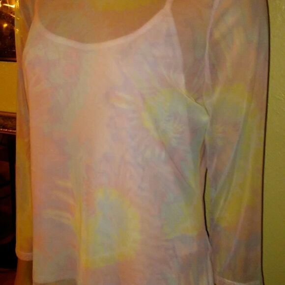 No boundaries sheer long sleeve shirt, NWOT - Picture 3 of 6